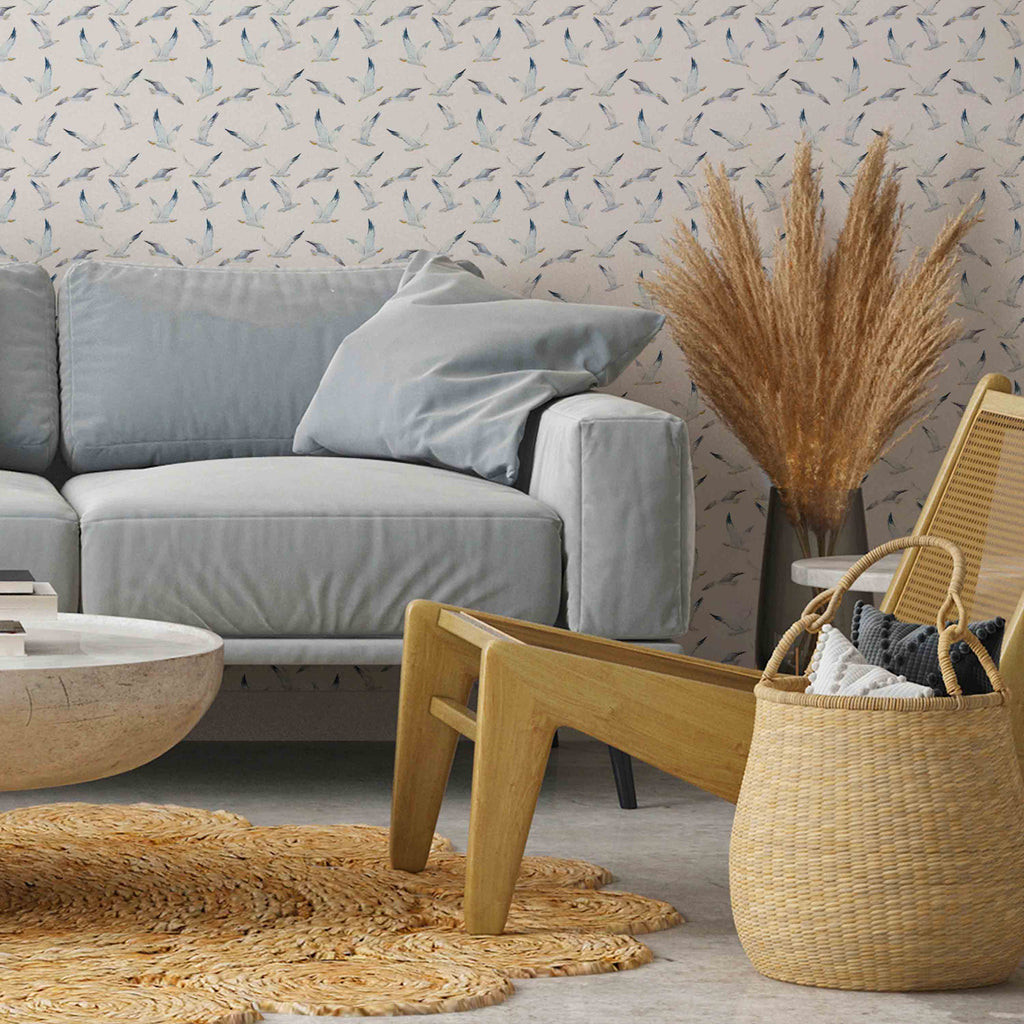 Wallpaper Flying Seagulls