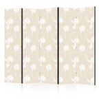 Room Divider with Fish and Water Lilies