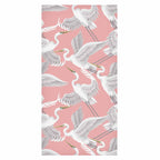 Pastel Herons Pink Japandi Wallpaper