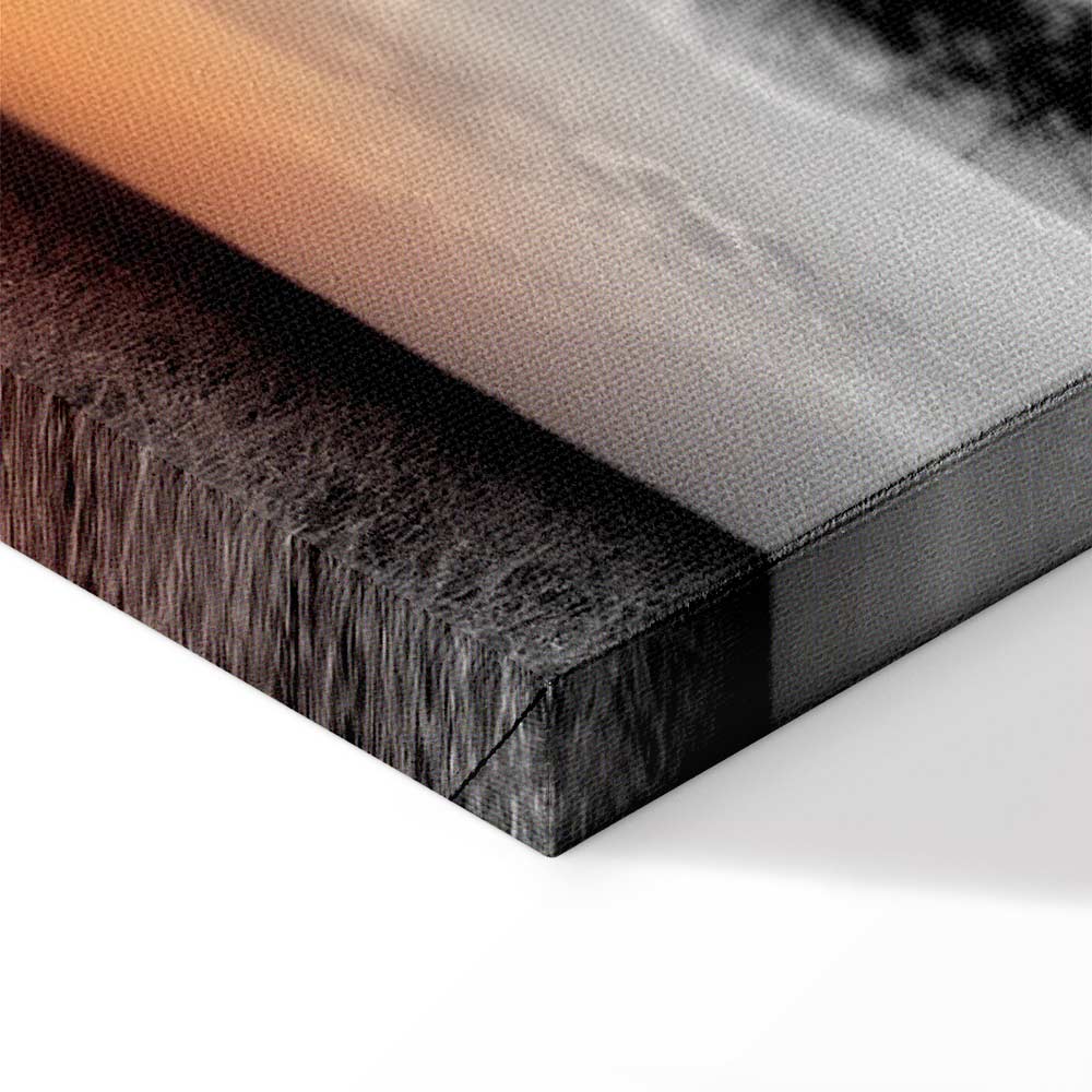 Elephant Sunset Safari Canvas Print