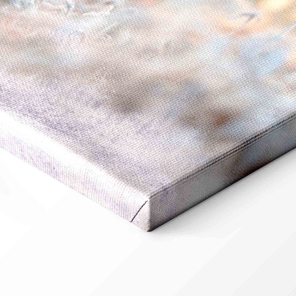 Winter Deer Landscape Canvas Print