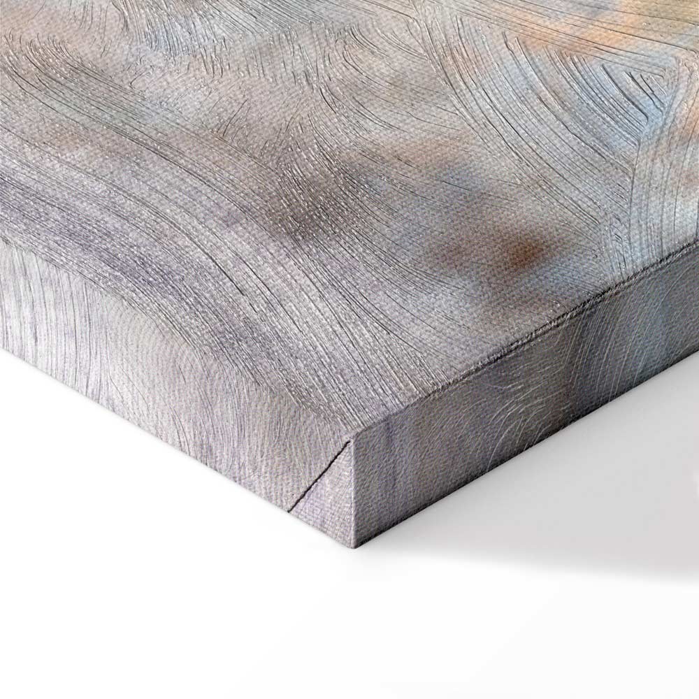 Winter Deer Landscape Canvas Print