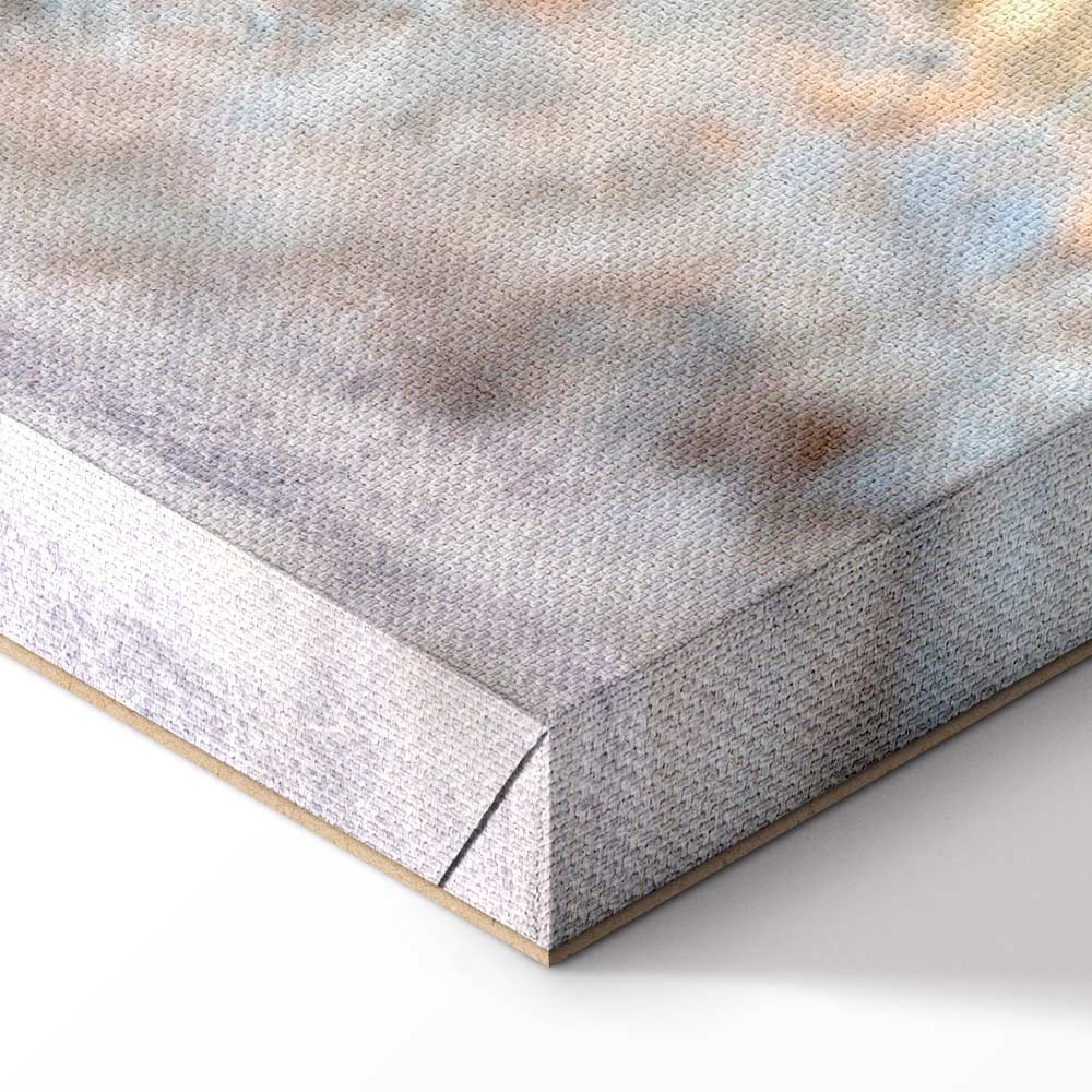 Winter Deer Landscape Canvas Print