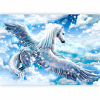 Blue Pegasus Sky Fantasy Wall Mural