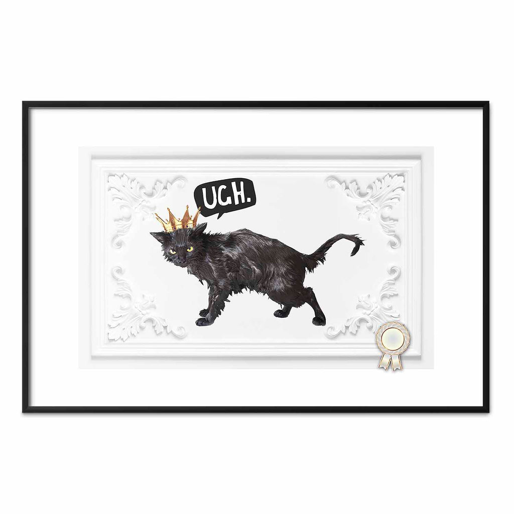 Cat with Crown Modern Poster