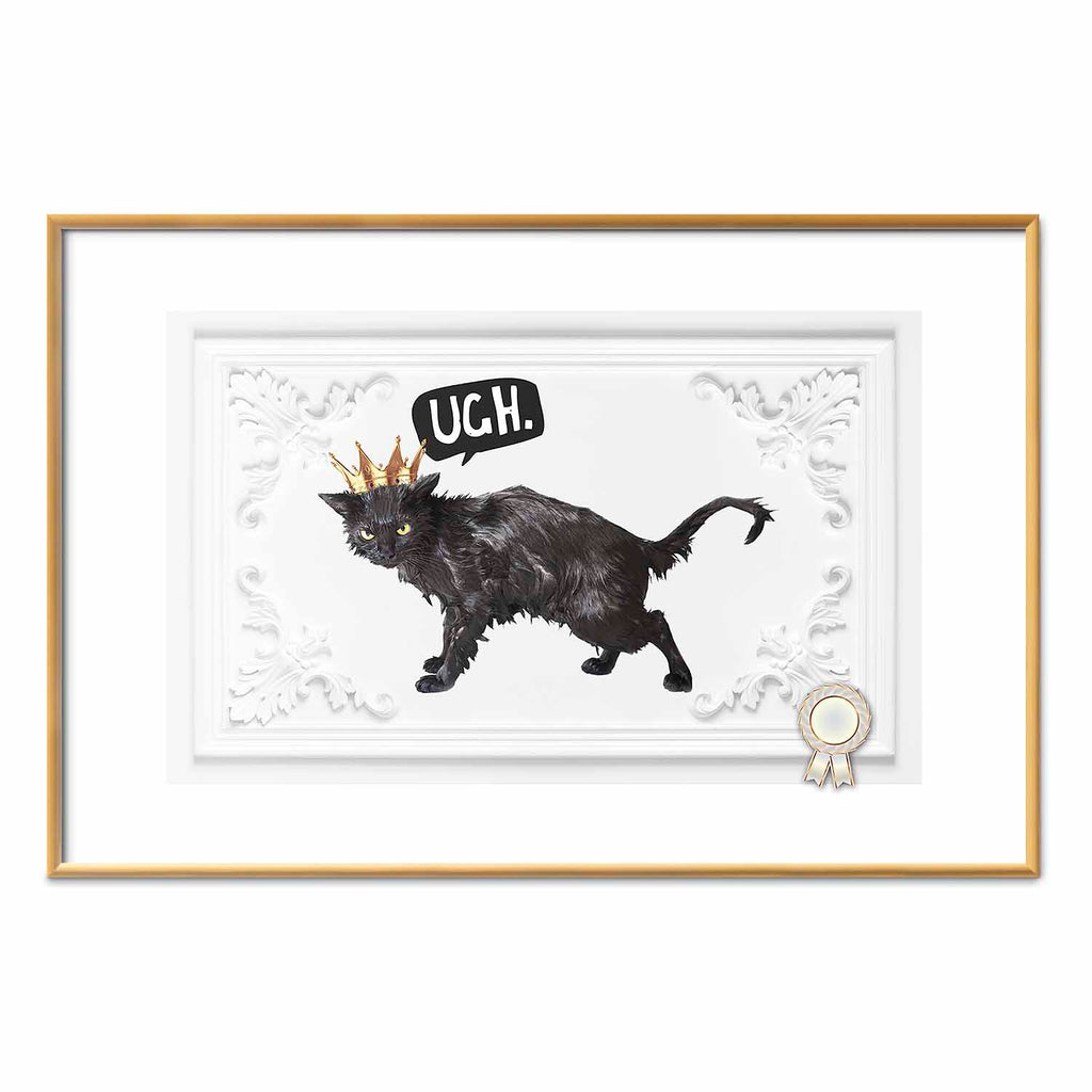 Cat with Crown Modern Poster