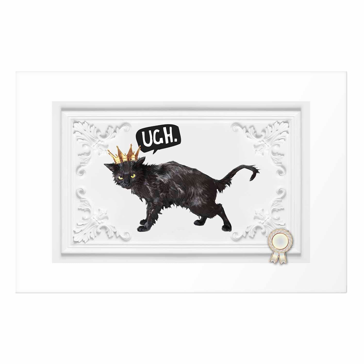 Cat with Crown Modern Poster