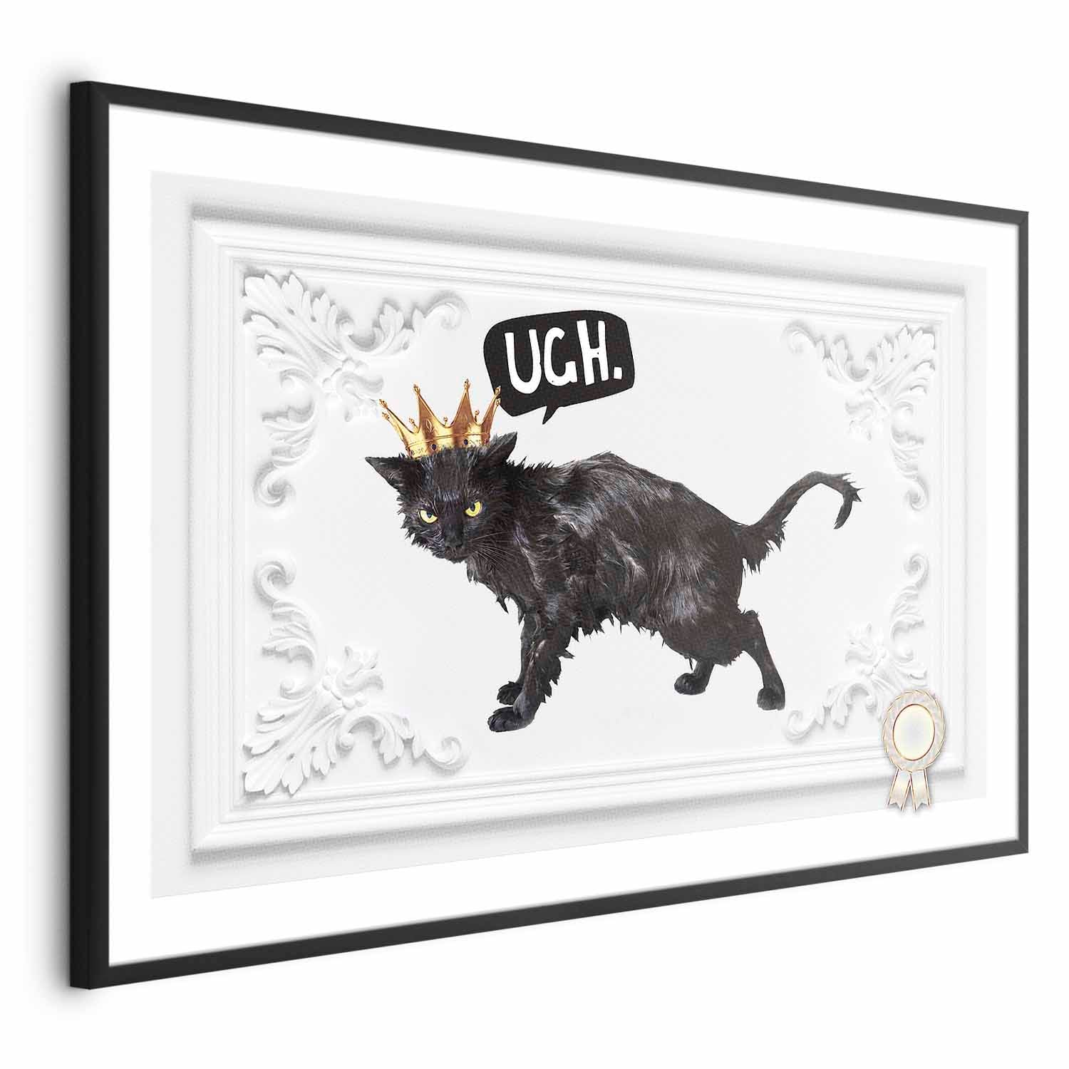 Cat with Crown Modern Poster