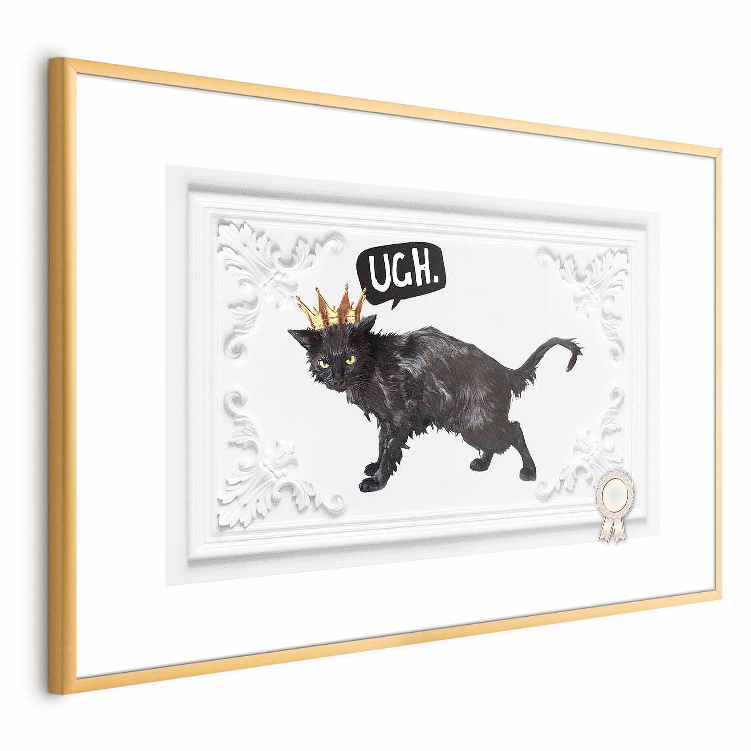 Cat with Crown Modern Poster