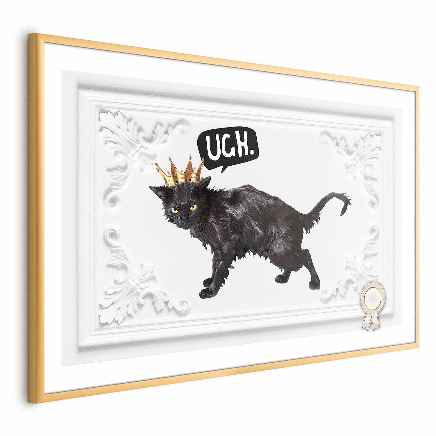 Cat with Crown Modern Poster