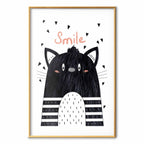 Smiling Cat Abstract Poster