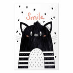 Smiling Cat Abstract Poster