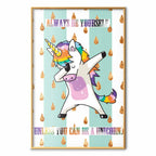 Always Be Yourself Funny Inscription Poster