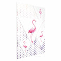 Geometric Flamingo Family Children's Poster
