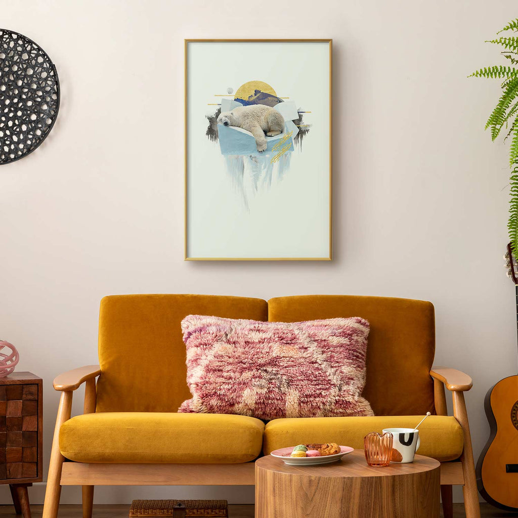 Polar Bear Winter Nature Poster