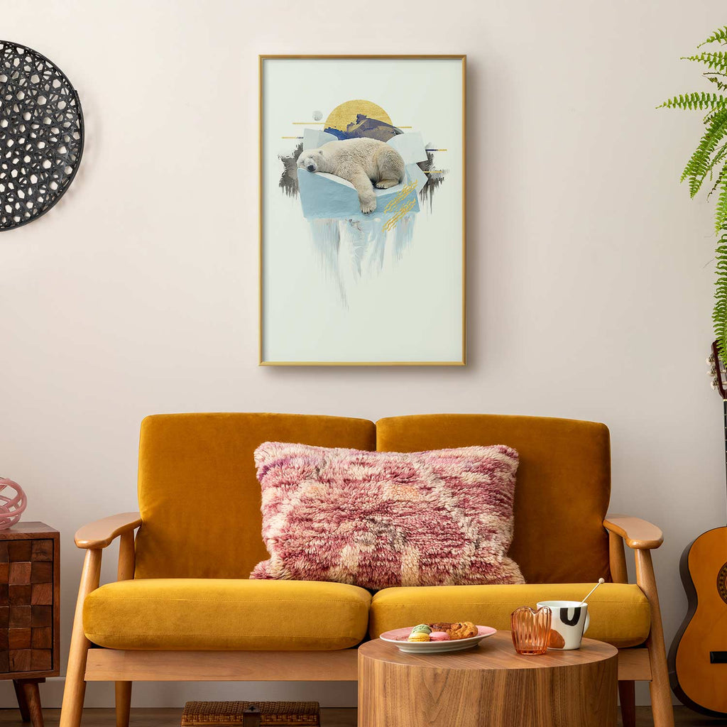 Polar Bear Winter Nature Poster