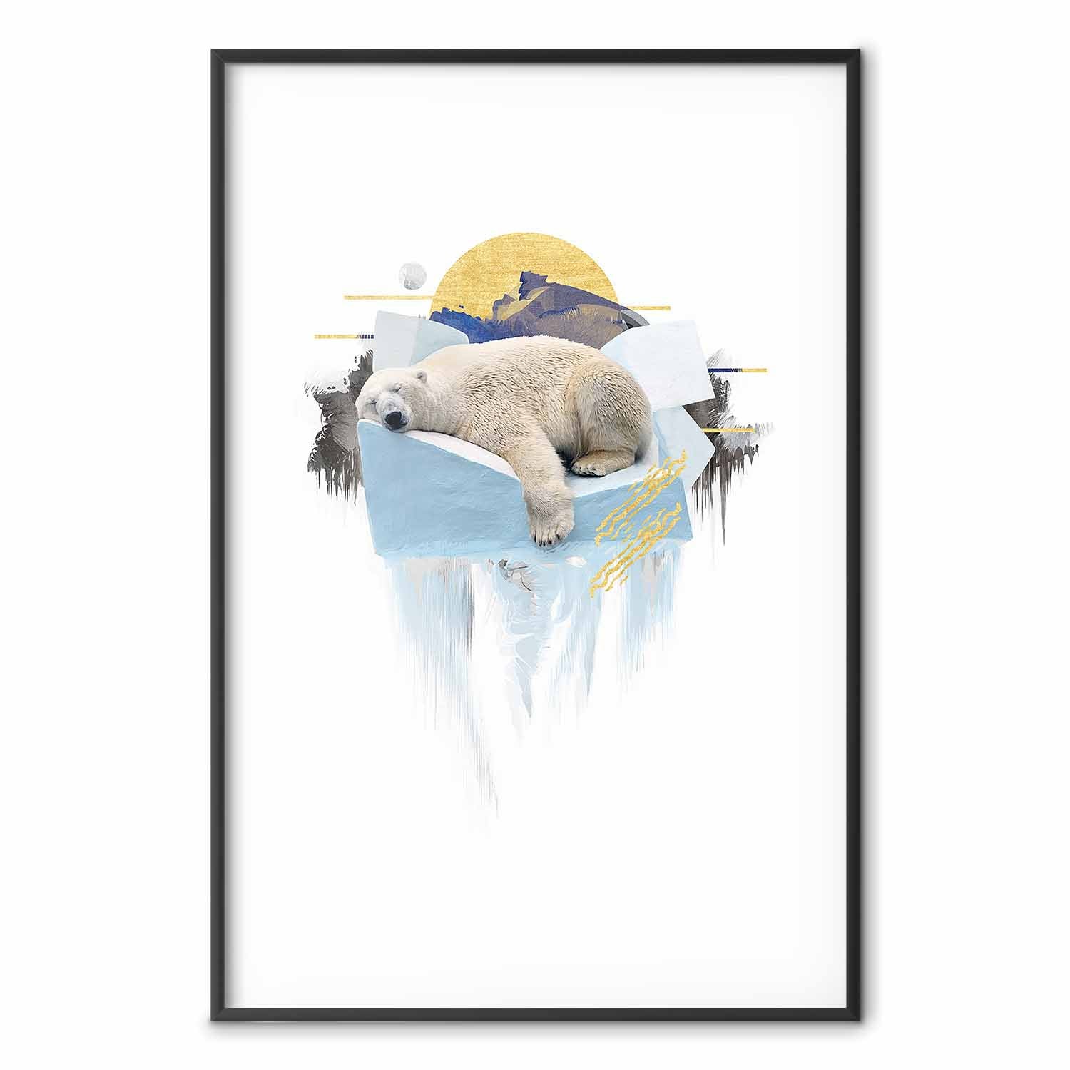 Polar Bear Winter Nature Poster