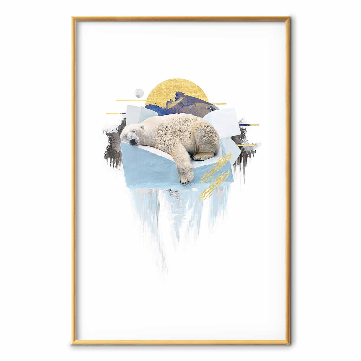 Polar Bear Winter Nature Poster