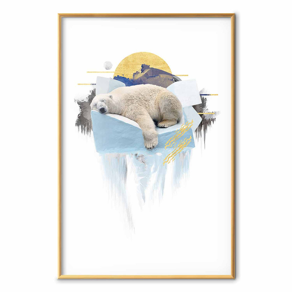 Polar Bear Winter Nature Poster