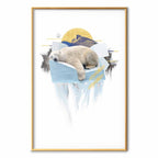 Polar Bear Winter Nature Poster