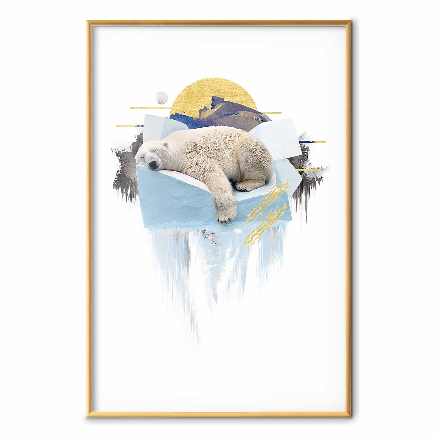 Polar Bear Winter Nature Poster