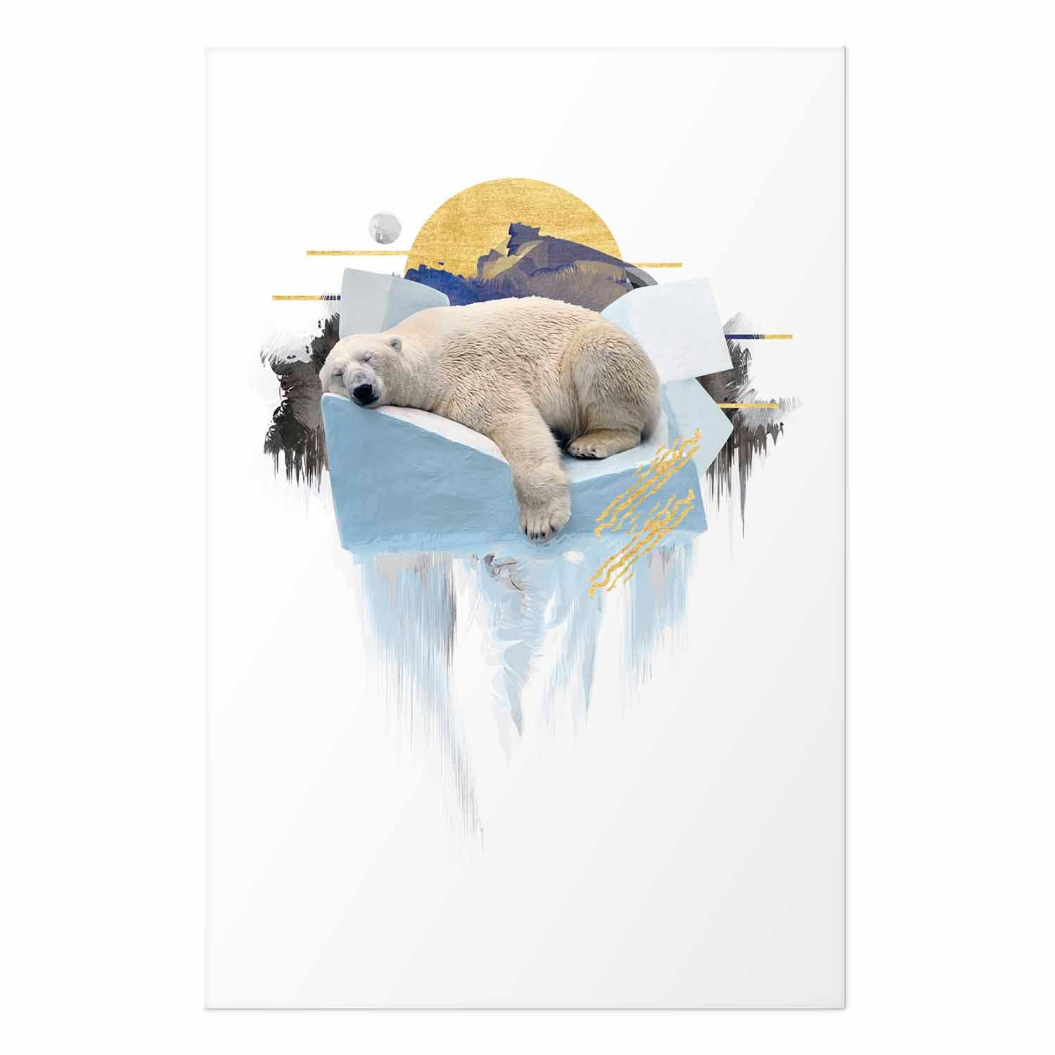Polar Bear Winter Nature Poster