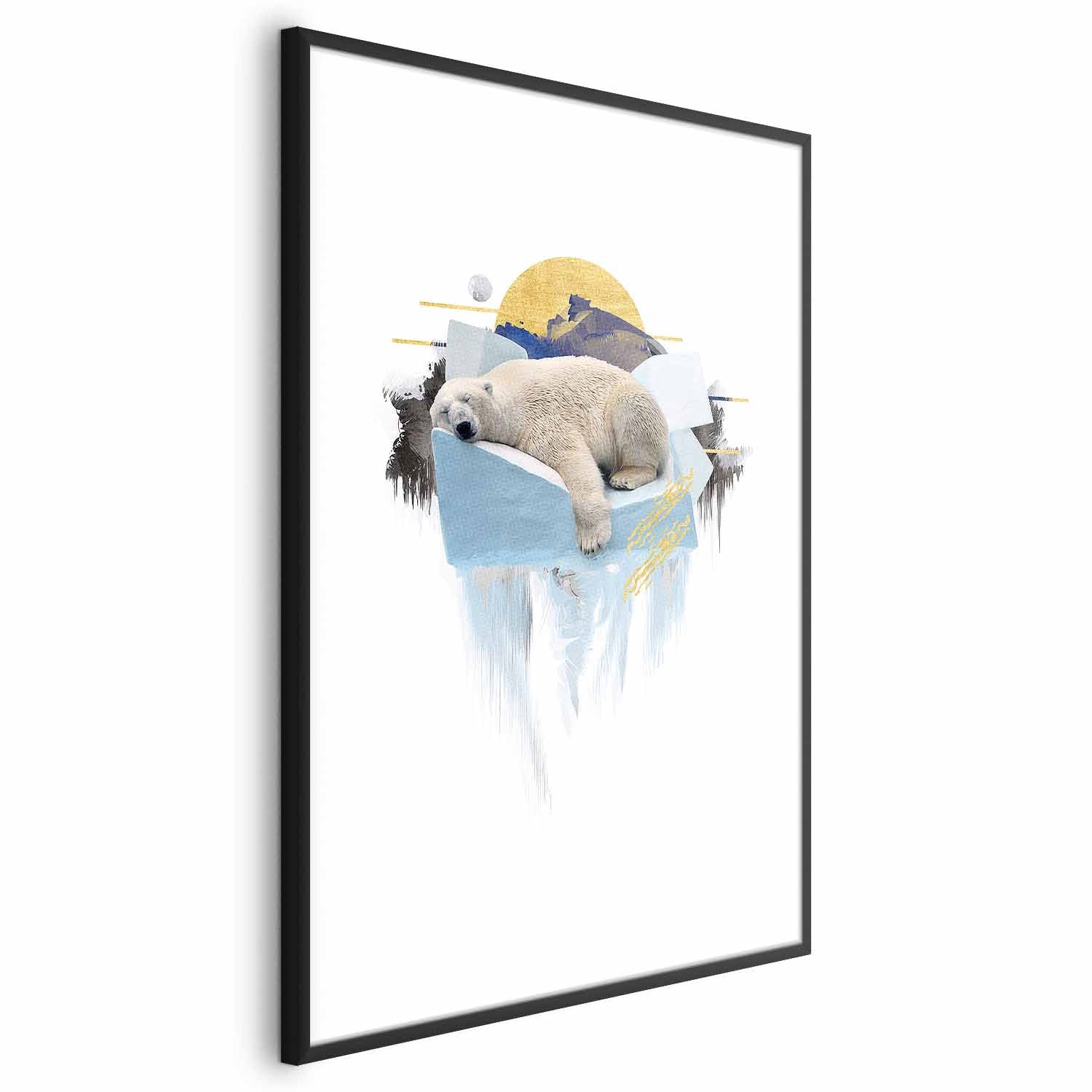Polar Bear Winter Nature Poster