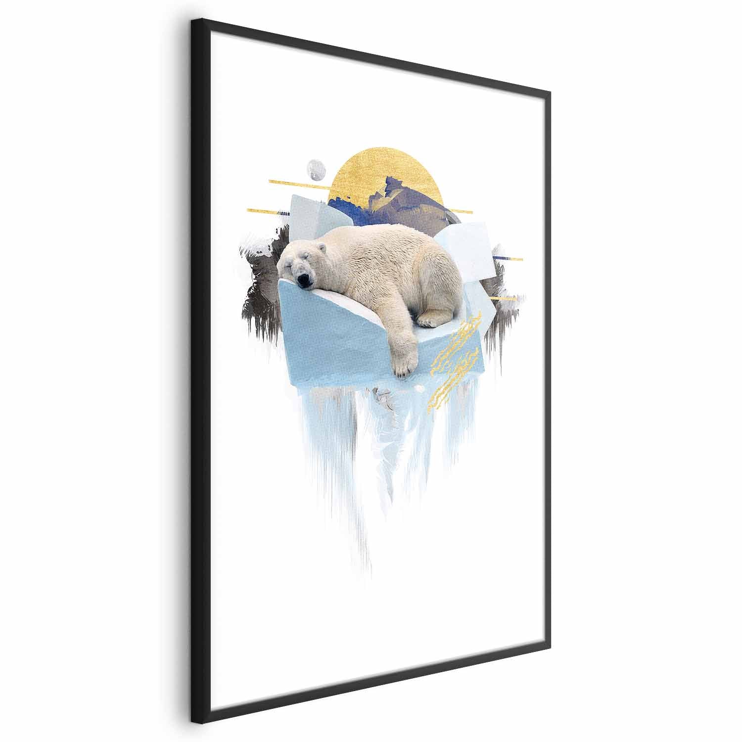 Polar Bear Winter Nature Poster