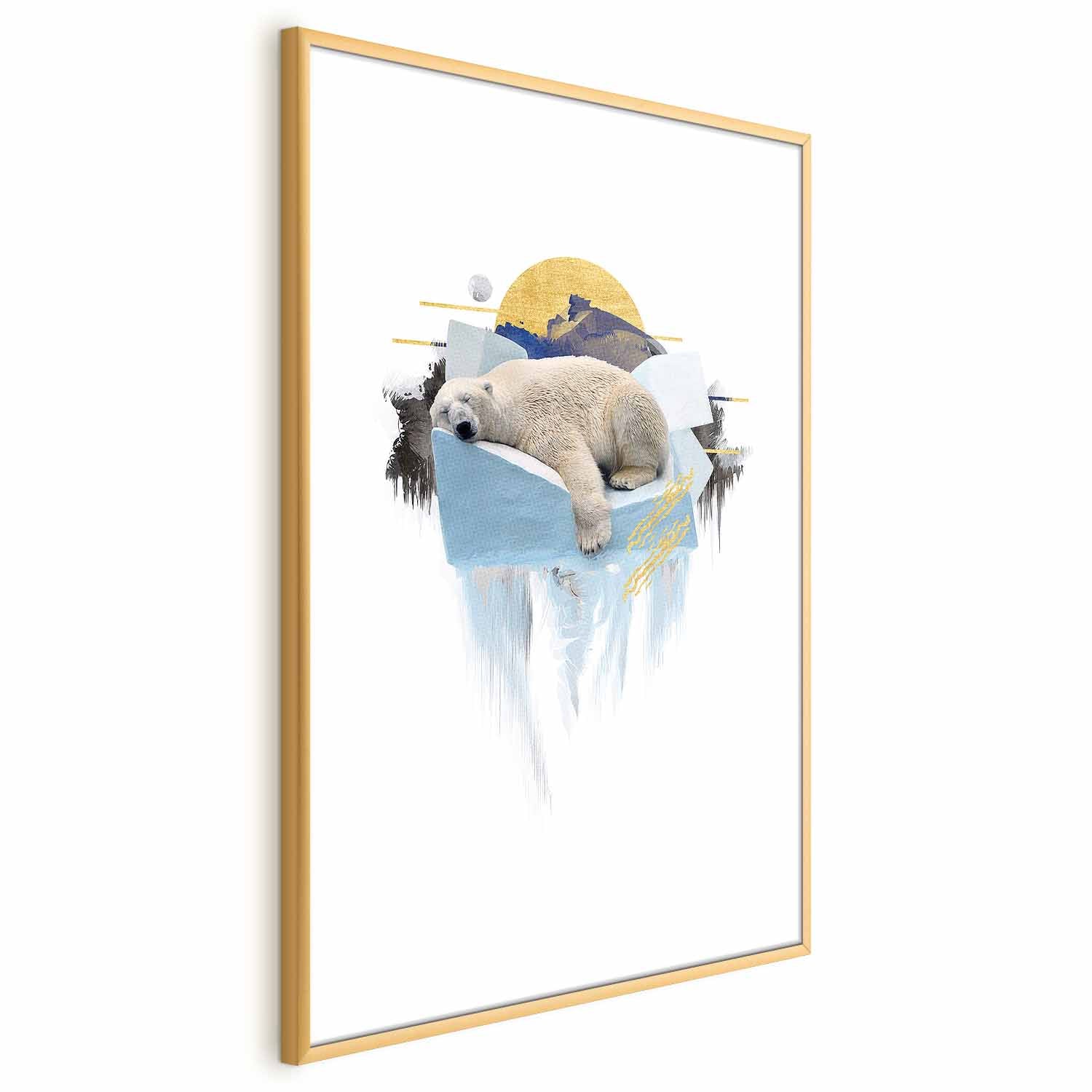 Polar Bear Winter Nature Poster