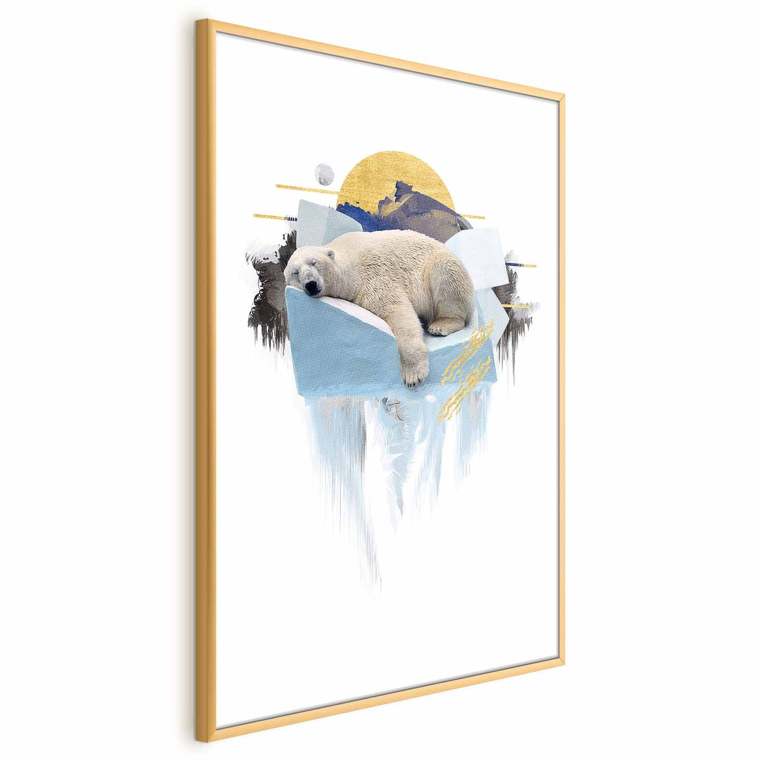Polar Bear Winter Nature Poster