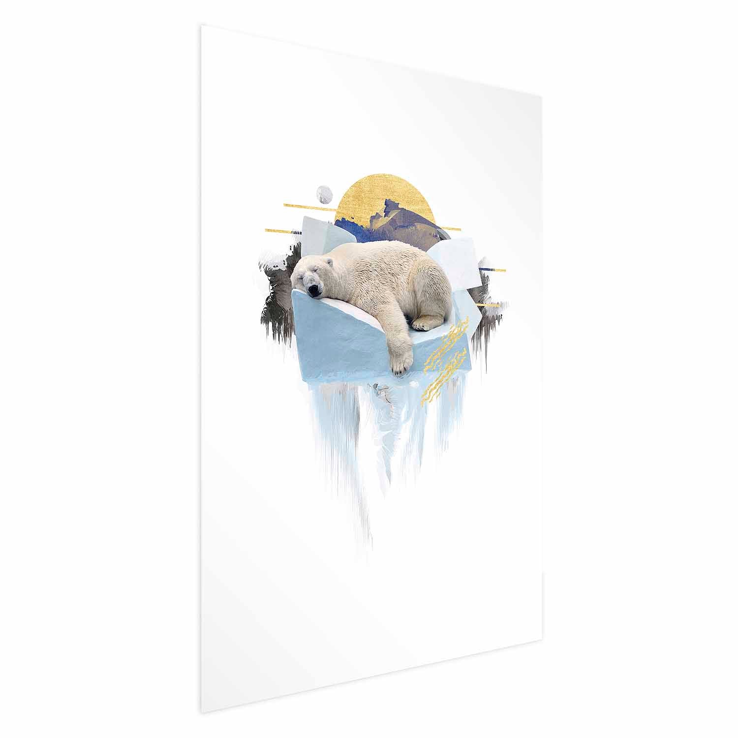 Polar Bear Winter Nature Poster