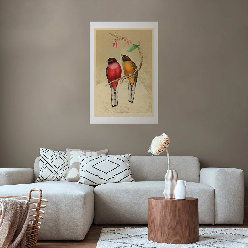Birds on a Branch Nature Poster