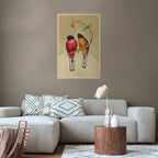 Birds on a Branch Nature Poster