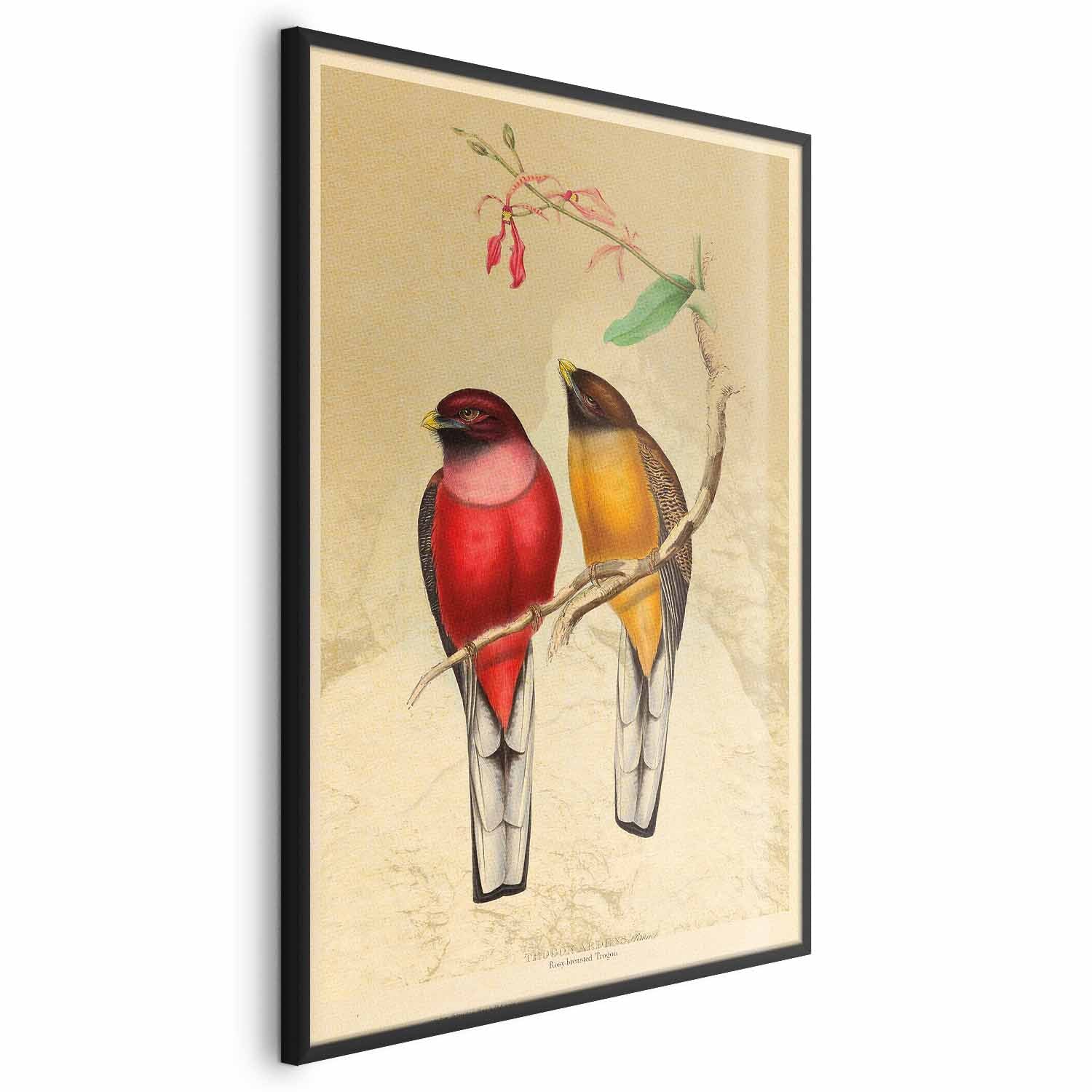 Birds on a Branch Nature Poster