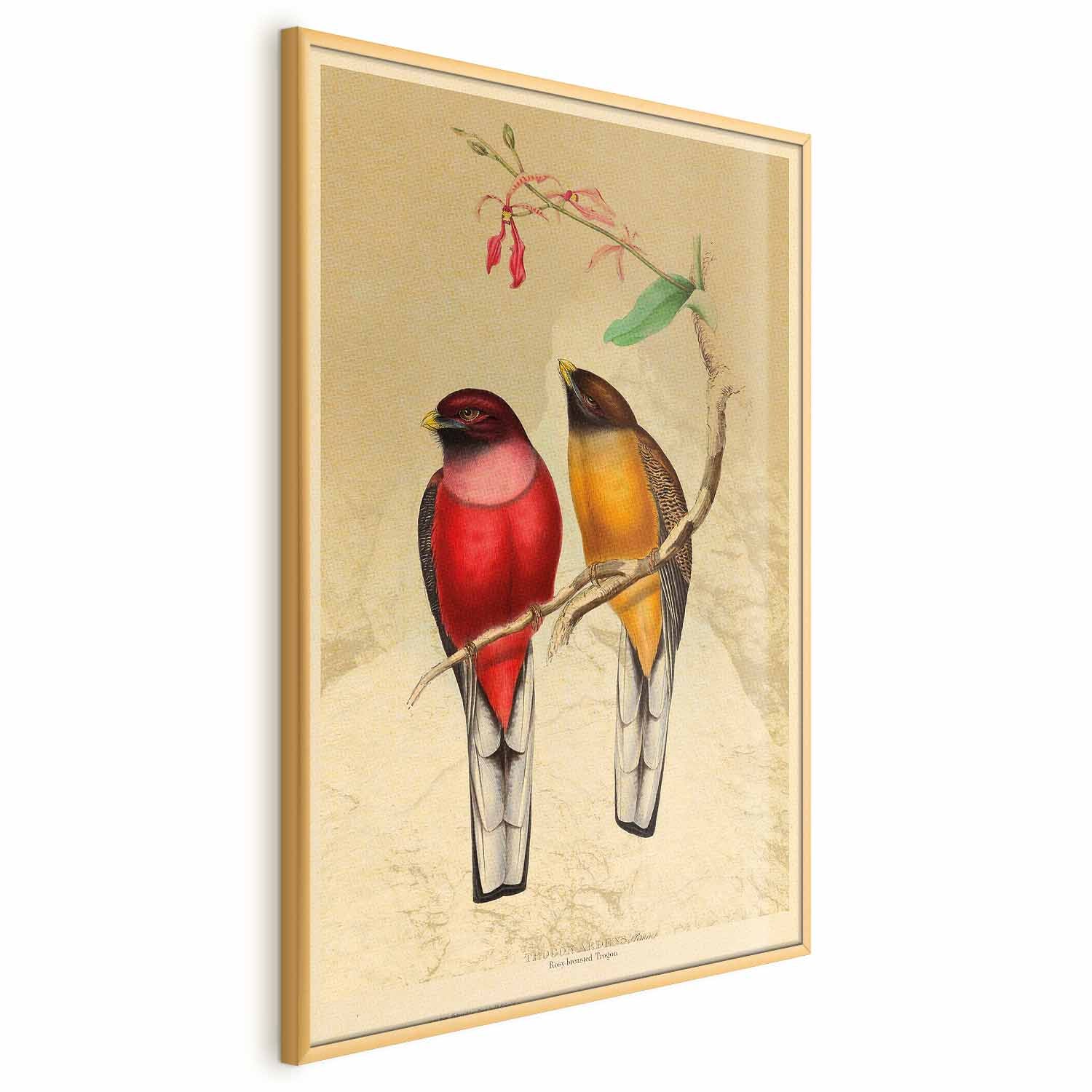 Birds on a Branch Nature Poster