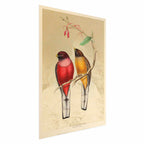 Birds on a Branch Nature Poster