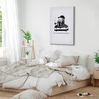 Smoking Sea Turtle Animals Canvas Print