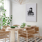 Smoking Sea Turtle Animals Canvas Print