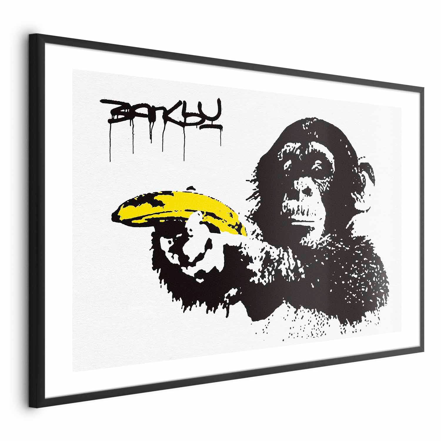 Banana Gun Street Art Graffiti Poster