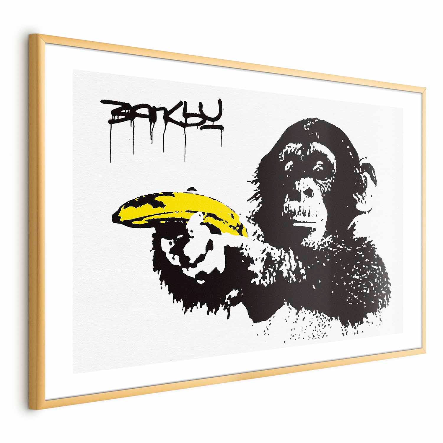 Banana Gun Street Art Graffiti Poster