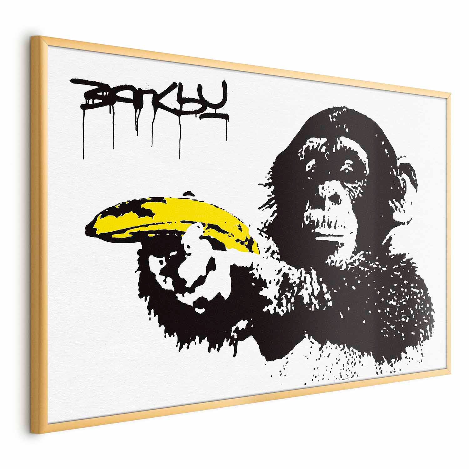 Banana Gun Street Art Graffiti Poster