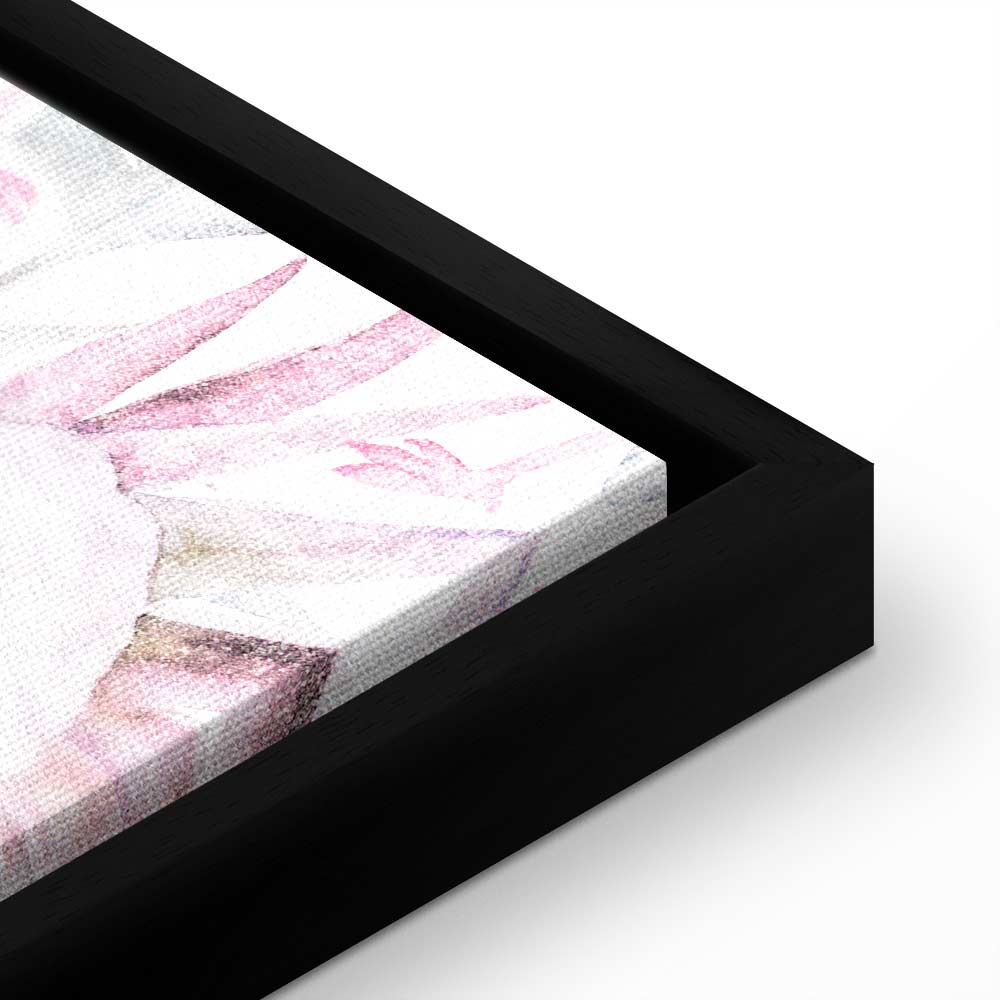 Tropical Flamingo Watercolor Canvas Print