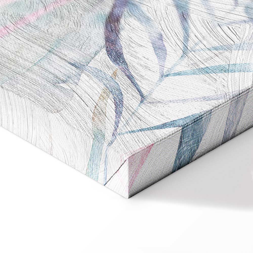 Tropical Flamingo Watercolor Canvas Print