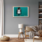 Evil Monkey Graffiti Street Art Poster