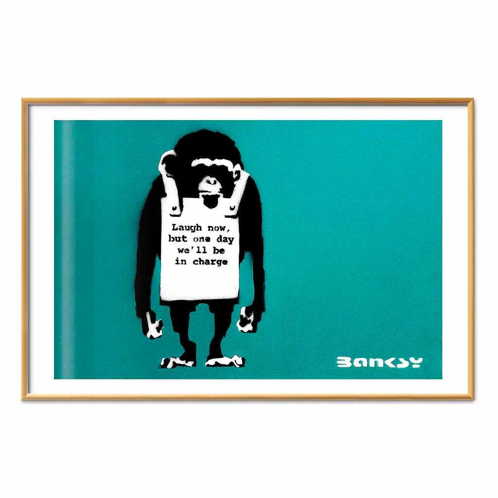 Evil Monkey Graffiti Street Art Poster