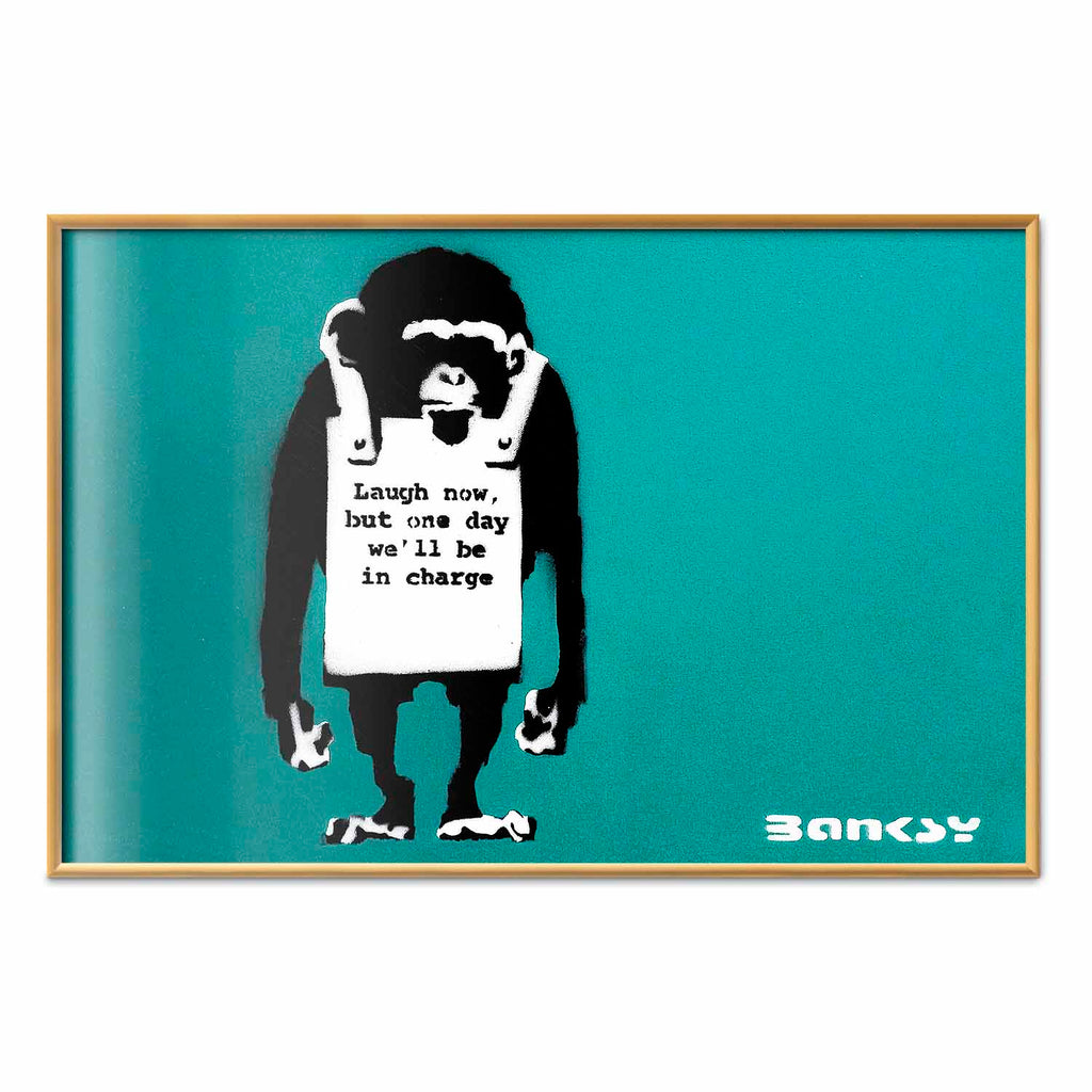 Evil Monkey Graffiti Street Art Poster