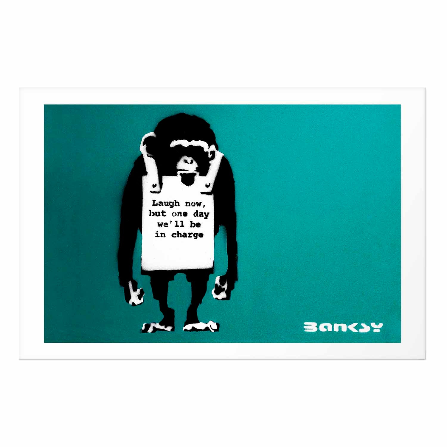 Evil Monkey Graffiti Street Art Poster