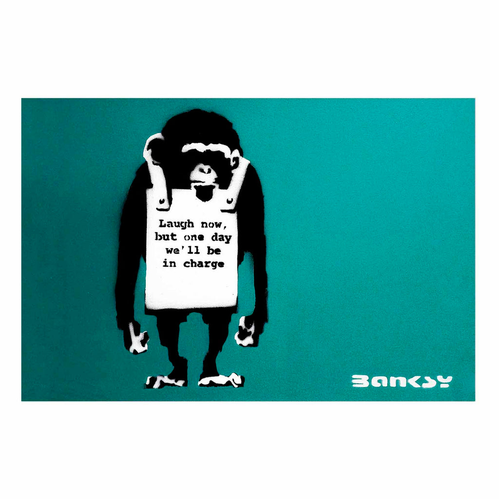 Evil Monkey Graffiti Street Art Poster