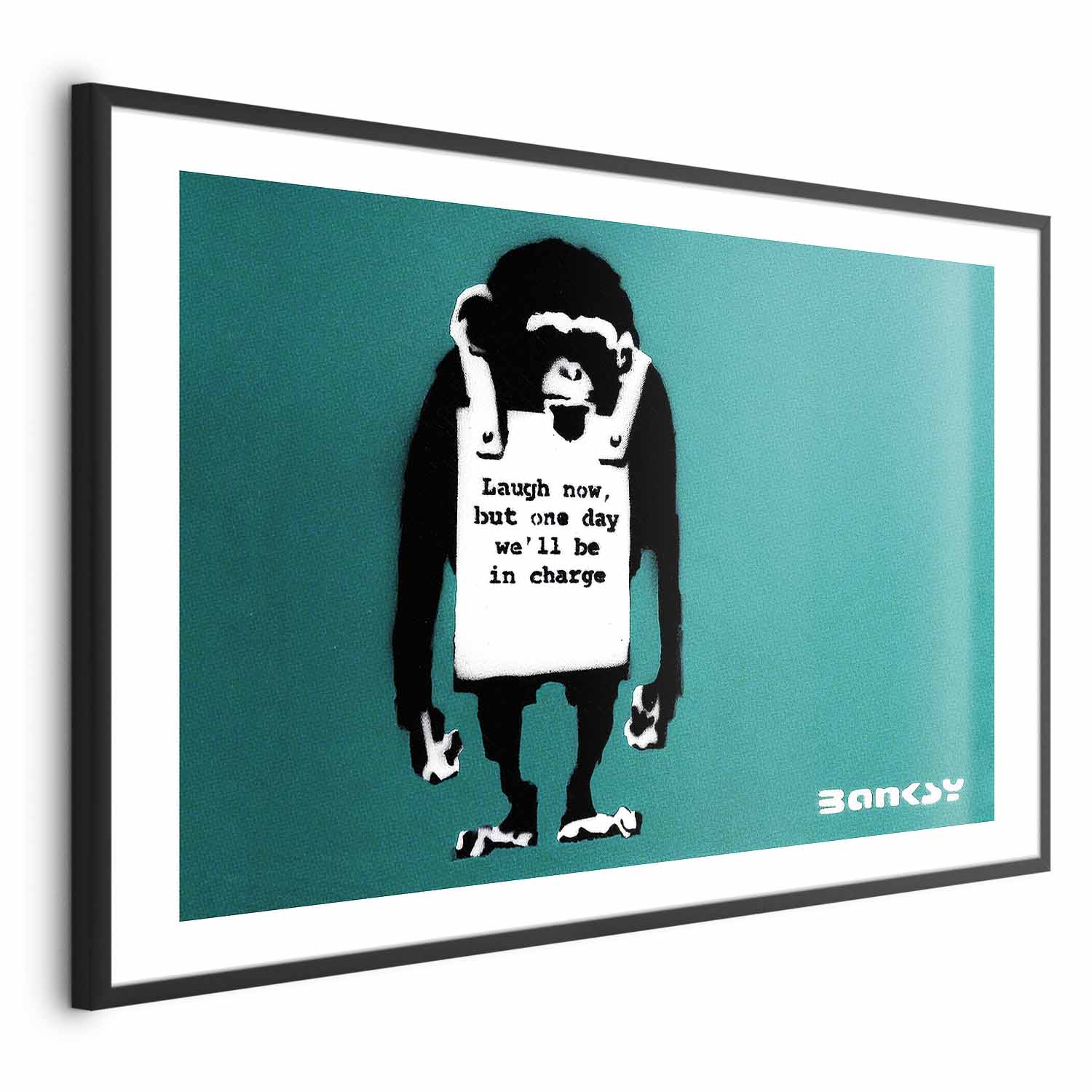 Evil Monkey Graffiti Street Art Poster
