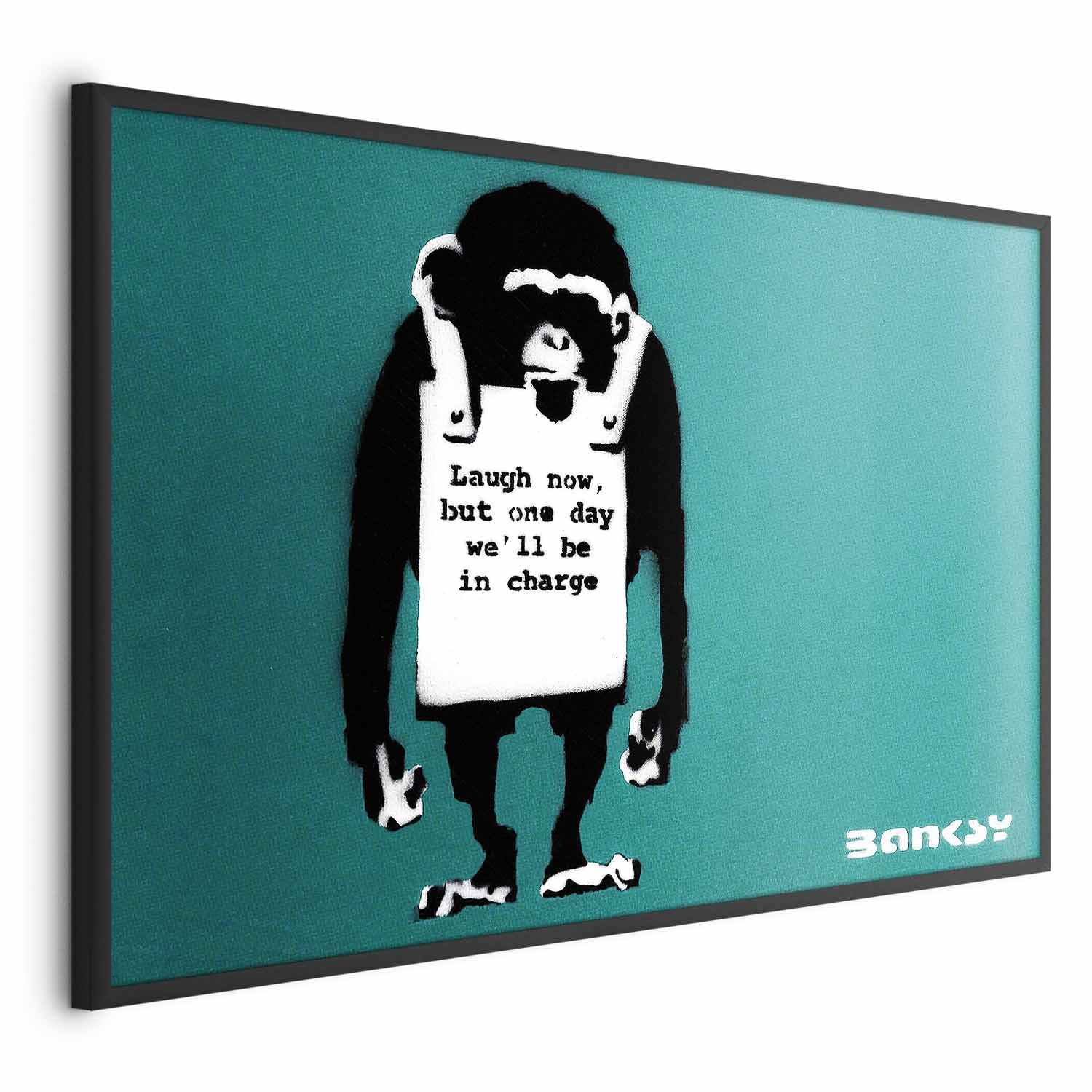 Evil Monkey Graffiti Street Art Poster